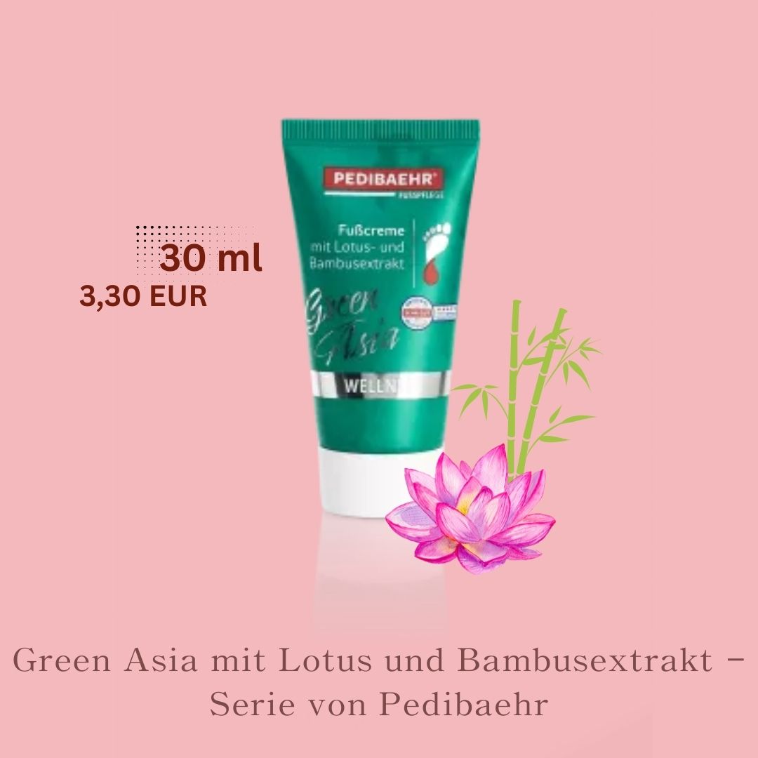 Green Asia Fußcreme mit Lotus und Bambusextrakt - Serie von Pedibaehr