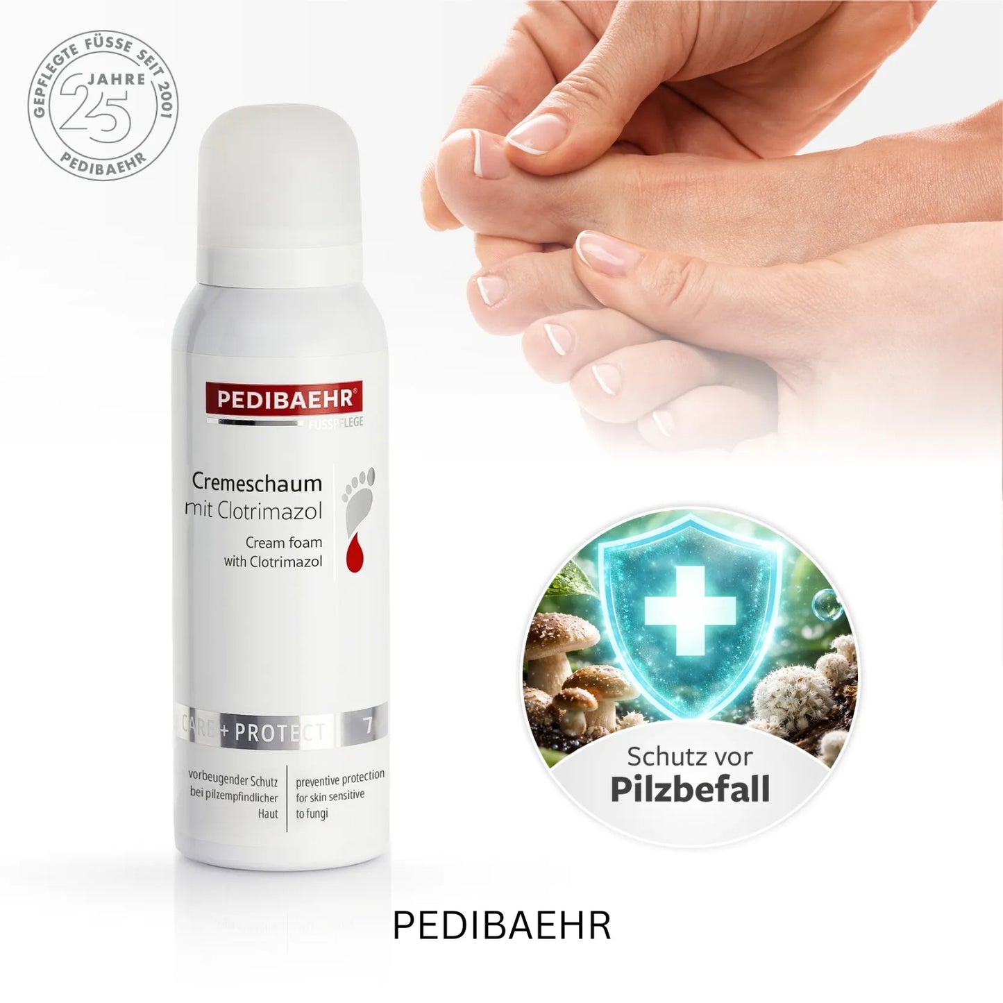 Cremeschaum mit Clotrimazol