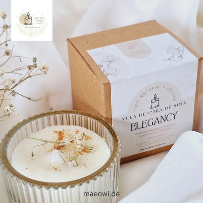 Sojakerze im Glasgefäß - Ylang-Ylang & Jasmin