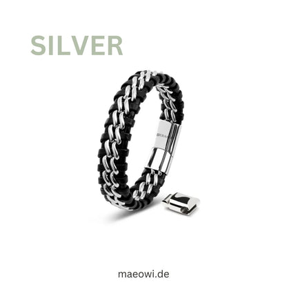 Lederarmband "SILVER"