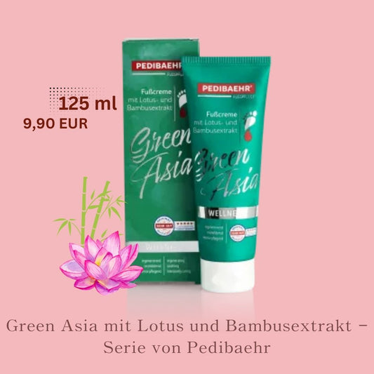 Green Asia Fußcreme mit Lotus und Bambusextrakt - Serie von Pedibaehr