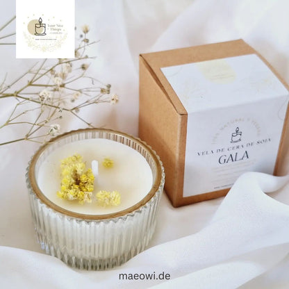 Sojakerze im Glasgefäß - Süßorange & Salbei