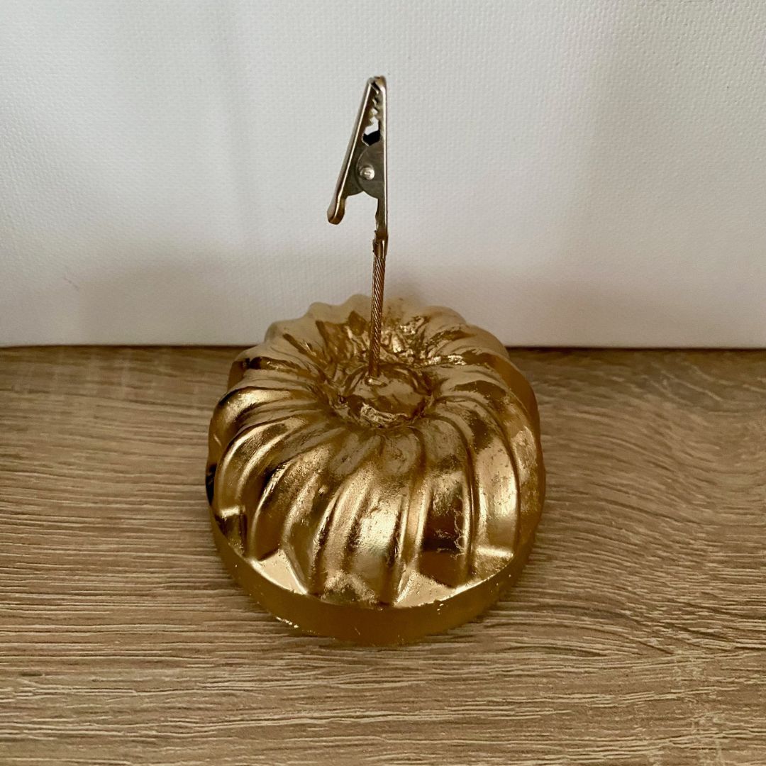 Memo Clip "Gugelhupf", Gold